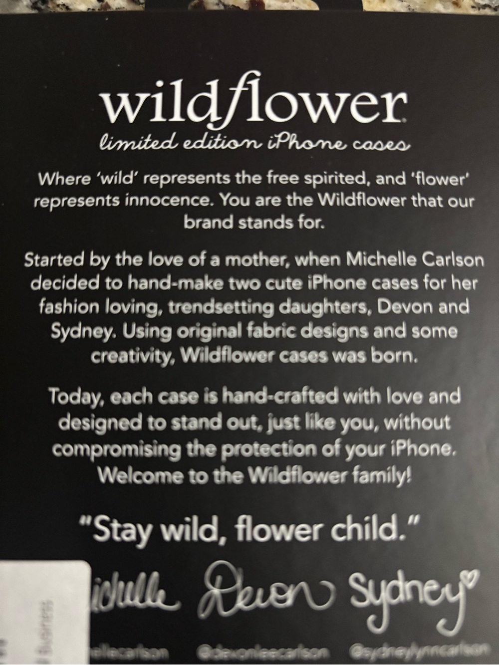 Wildflower NEW LIMITED EDITION iPhone 14 Pro Max Phone Case - Picture 3 of 8